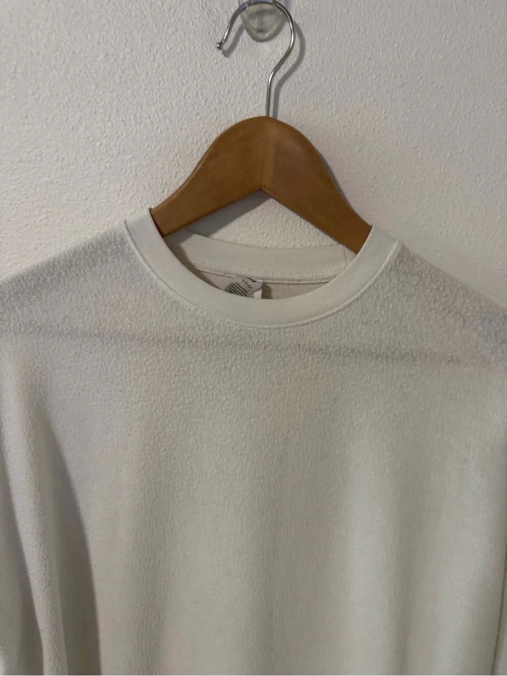 Alo Yoga Soho Pullover Ivory Crew Athleisure Oversized Moisture Wicking Gym-S